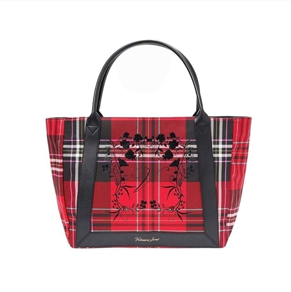 Victoria's Secret Tartan Plaid Tote Bag